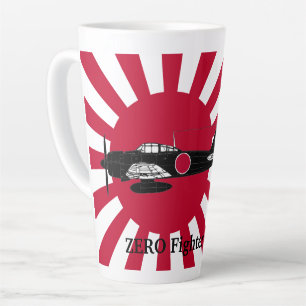 旭日旗と零戦 カフェラテマグ LATTE MUG