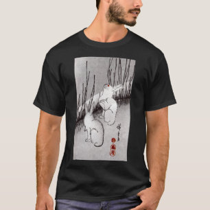 月に兎, 広重 Moon and Rabbits, Hiroshige, Ukiyo-e T-Shirt