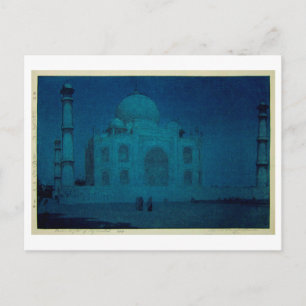 月夜のタージ・マハル, Taj Mahal at moonlit night, Yoshida Postcard