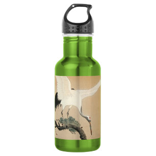 松に鶴, 古邨 Crane on Pine Tree, Koson, Ukiyo-e 532 Ml Water Bottle
