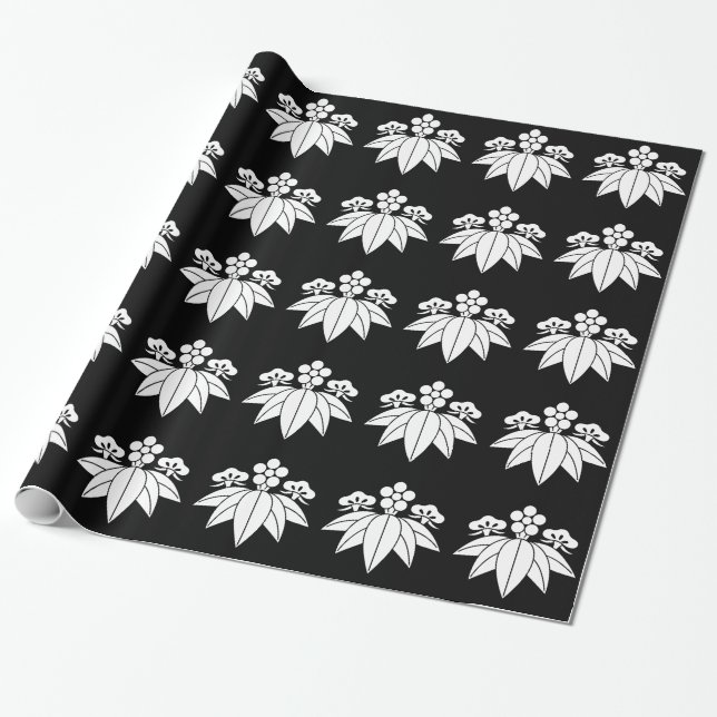 松竹梅竜胆 WRAPPING PAPER (Unrolled)