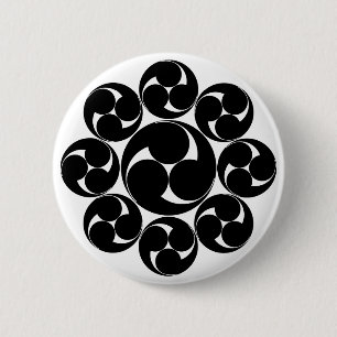 板倉巴 6 CM ROUND BADGE