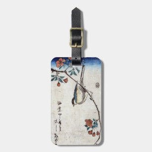 枝垂桜に鳥, 広重 Bird & Weeping Cherry, Hiroshige, Ukiyoe Luggage Tag