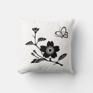 枝桜に中陰桜飛び蝶 CUSHION