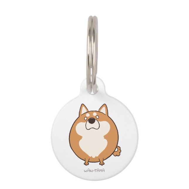 柴犬"しばたま(茶)" PET TAG (Front)