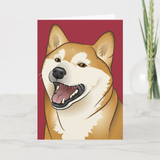 柴犬 Happy Birthday Shiba Inu Dog card