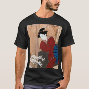 桜の花と女, 春章 Cherry Blossoms and a Woman, Shunsho T-Shirt