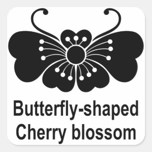 桜胡蝶 SQUARE STICKER