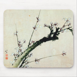 梅花, 北斎 Plum Blossoms, Hokusai, Ukiyo-e Mouse Mat