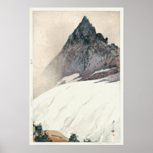槍ヶ岳, Mount Yari, Hiroshi Yoshida, Woodcut Poster