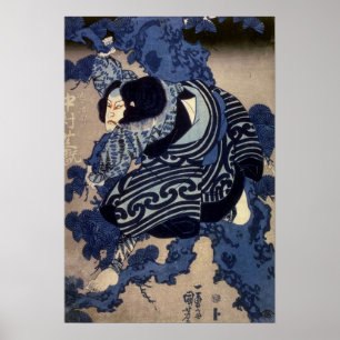 歌舞伎役者, 国芳 Kabuki Actor, Kuniyoshi, U Poster