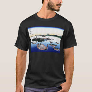 武陽佃島, 北斎 View Mt.Fuji from Tsukudajima, Hokusai T-Shirt