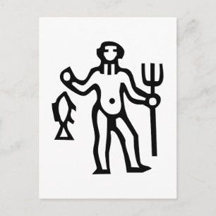 水瓶座, Aquarius, Constellation(Zodiac) Postcard