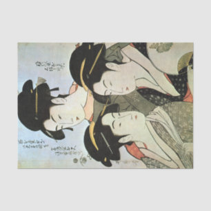 江戸の三美人, 歌麿 Three beautiful women of Edo, Utamaro Tissue Paper