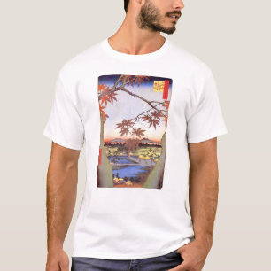 江戸の紅葉, 広重 Maple of Edo, Hiroshige, Ukiyo-e T-Shirt