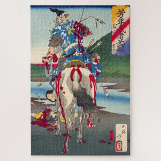 浮世絵パズル ukiyoe 月岡芳年 「芳年武者无類 畠山庄司重忠」 jigsaw puzzle
