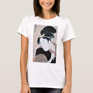 深く忍恋,歌麿 Deeply Hidden Love, Utamaro, Ukiyoe T-Shirt