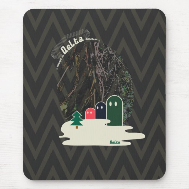 湖の不思議な生き物Delta01typeAマウスパッド Mouse Mat (Front)