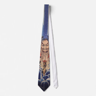 滝に打たれる僧, 国芳 Monk in the Waterfalls, Kuniyoshi Tie