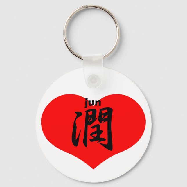 潤 jun key ring (Front)