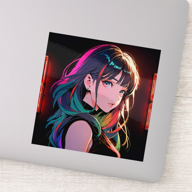 煌霞の少女【Radiant Haze Girl】セラミックタイル (Detail)