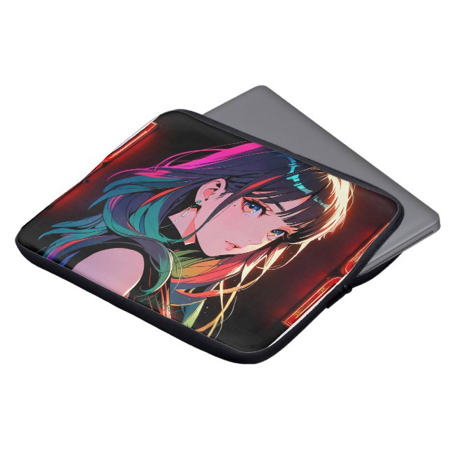 煌霞の少女【Radiant Haze Girl】  Laptop Sleeve (Front Top)
