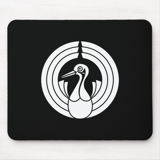 熨斗鶴の丸 MOUSE MAT (Front)