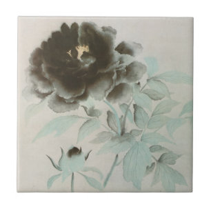 牡丹, 速水御舟 Peony, Gyoshū, Jpanese Art Tile