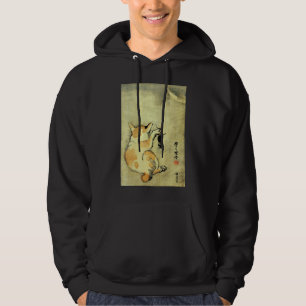 猫と鼠, 暁斎 Cat and Mouse, Kyōsai, Ukiyo-e Hoodie