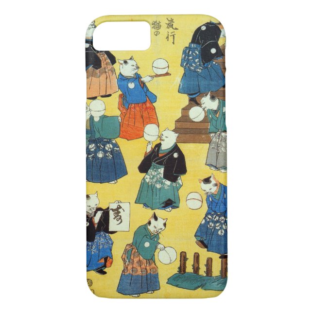 猫の曲芸師, 国芳 Acrobat of the Cats, Kuniyoshi, Ukiyo-e Case-Mate iPhone Case (Back)