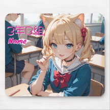 猫耳娘が通う学校の休み時間