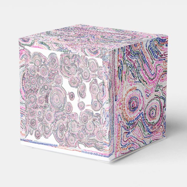 白い線の入った「算数曼荼羅」ボックス FAVOUR BOX (Back Side)