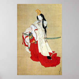 白拍子, 北斎 Shirabyōshi Dancer, Hokusai, Ukiyo-e Poster