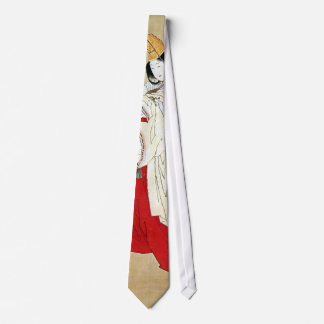白拍子, 北斎 Shirabyōshi Dancer, Hokusai, Ukiyo-e Tie (Front)