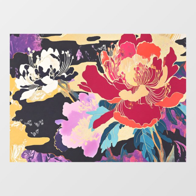 百花繚乱 Reimagined Window Cling (Sheet)