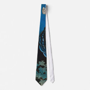 皿の幽霊, 北斎 Ghost of The Dish, Hokusai, Ukiyoe Tie