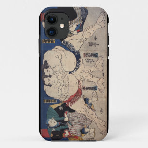 相撲, 国芳 Sumo Wrestling, Kuniyoshi, Ukiyo-e iPhone 11 Case