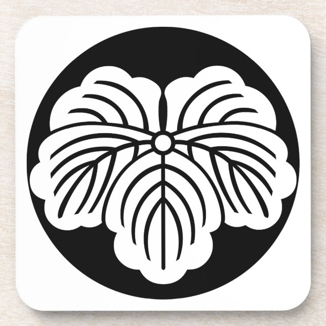石持ち地抜き蔦 COASTER (Front)