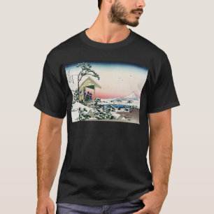 礫川雪の旦, 北斎 View Mt.Fuji from Koishikawa, Hokusai T-Shirt