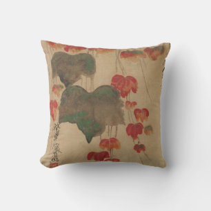 秋蔦, 乾山 Autumn Ivy, Kenzan, Japan Art Cushion