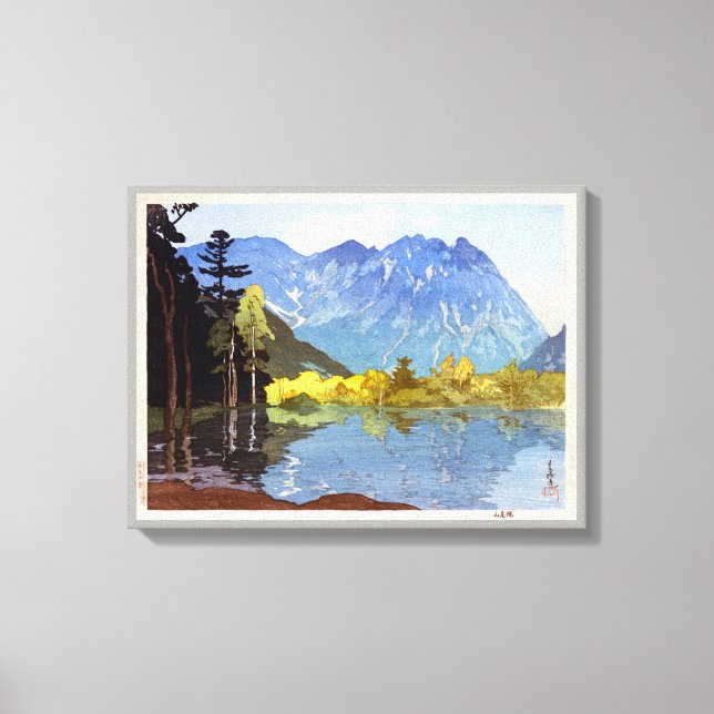 穂高岳, Mount Hotaka, Hiroshi Yoshida, Woodcut Canvas Print (Front)