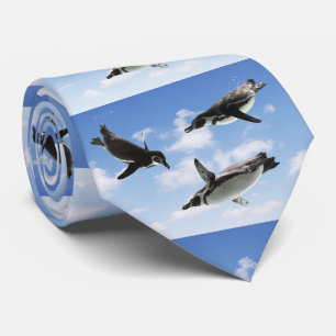 空を飛ぶペンギン ネクタイ TIE
