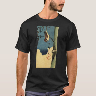 竹に雀, 広重 Bamboo and Sparrow, Hiroshige, Ukiyo-e T-Shirt