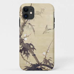 竹に鳥, 其一 Bird and Bamboo, Kiitsu, Japan Art iPhone 11 Case