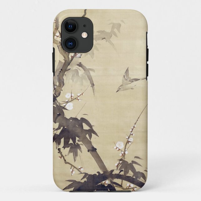 竹に鳥, 其一 Bird and Bamboo, Kiitsu, Japan Art Case-Mate iPhone Case (Back)
