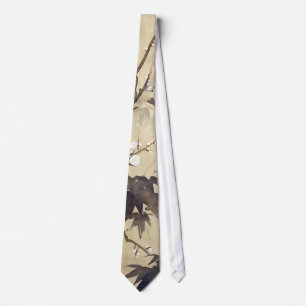 竹に鳥, 其一 Bird and Bamboo, Kiitsu, Japan Art Tie