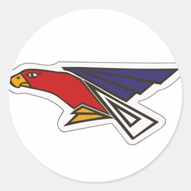 第302飛行隊サブパッチ CLASSIC ROUND STICKER (Front)