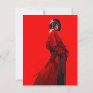 紅/RED Invitation Card | 東京娘 GenerativeAI 