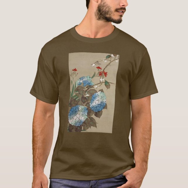 紫陽花, 抱一 Hydrangea, Hōitsu T-Shirt (Front)