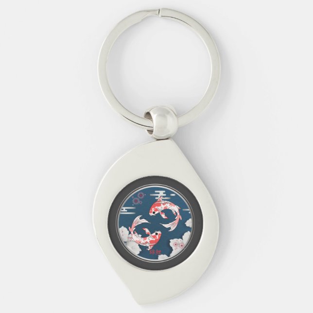 美しい錦鯉の和風♡ KEY RING (Front)